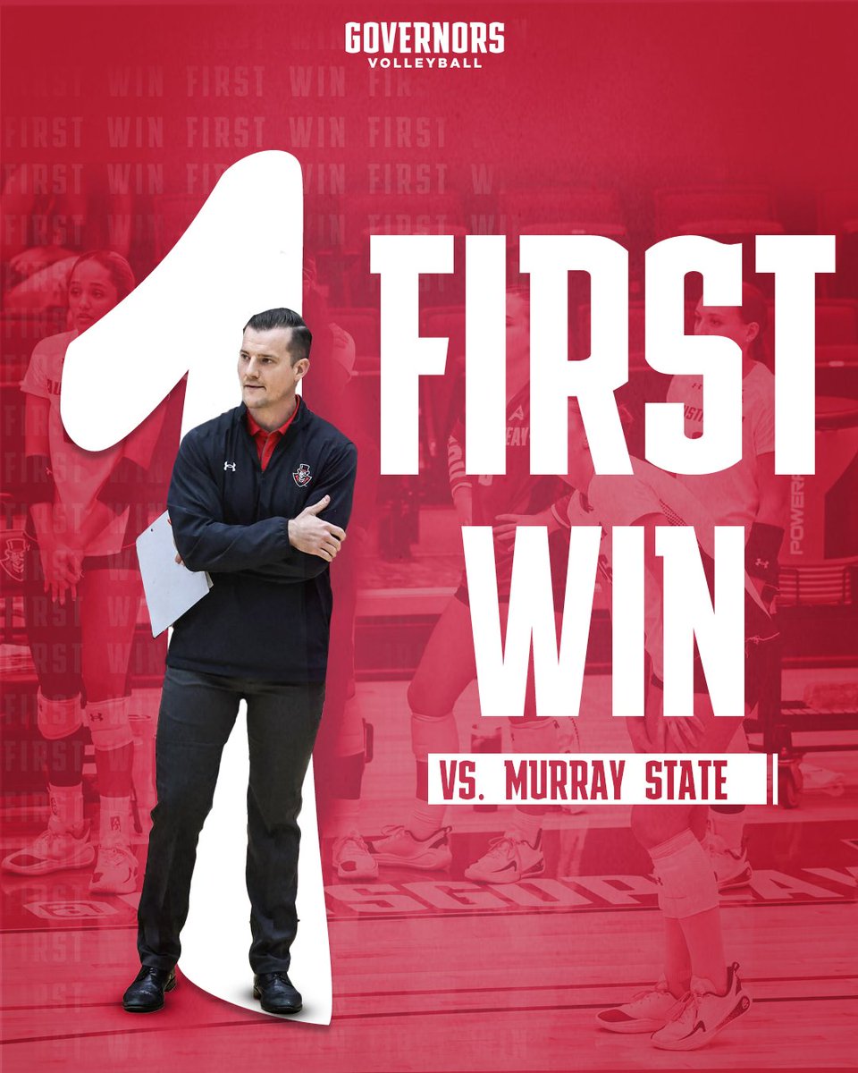 The first of many for coach Evan Amstutz🎩🏐

#LetsGoPeay