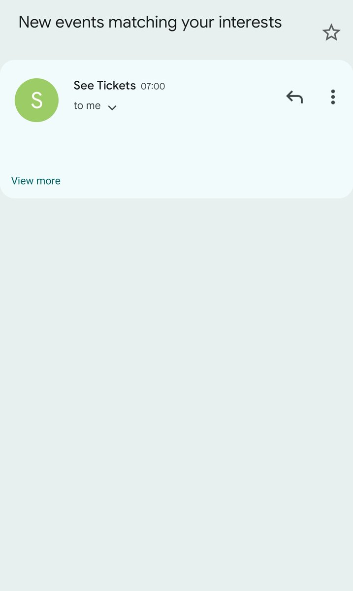 Love that <a href="/seetickets/">See Tickets</a> have been able to establish my interests so comprehensively.