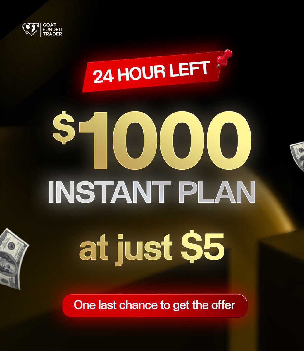 3x $5k Giveaway 🎁

- Follow
 <a href="/oderrblock/">ODERBLOCK</a> 
 <a href="/GoatFunded/">Goat Funded Trader</a>
 <a href="/GFFutures/">Goat Funded Futures</a>
 <a href="/EdwardXLreal/">Edward XL | CEO of GoatFundedTrader</a>

- Like, Repost

-Tag 3 friends

join telegram 
t.me/+wyi3VbeFhQ02Z…

- Also follow :- 
<a href="/Ib_Forex01/">IB-forex®</a> 
 <a href="/KhaleedFx/">Khaleed</a> 
<a href="/momoskiFX/">momoski fx</a> 
<a href="/fx_serdeeq/">XGENTRADE🎯📉</a> 
<a href="/ABFXKILLER/">AB FX KILLER</a> 
<a href="/MusabFx_/">Mus’ab || CFD Trader</a> 
<a href="/SareedMangaree/">Mangaree✌️</a> 

run in 72h