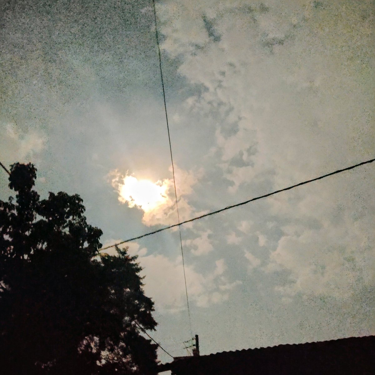 The loadshed brought out the beauty of the moon
The home feels seated in front of a manyata, smoking on good vibes by your tribes men