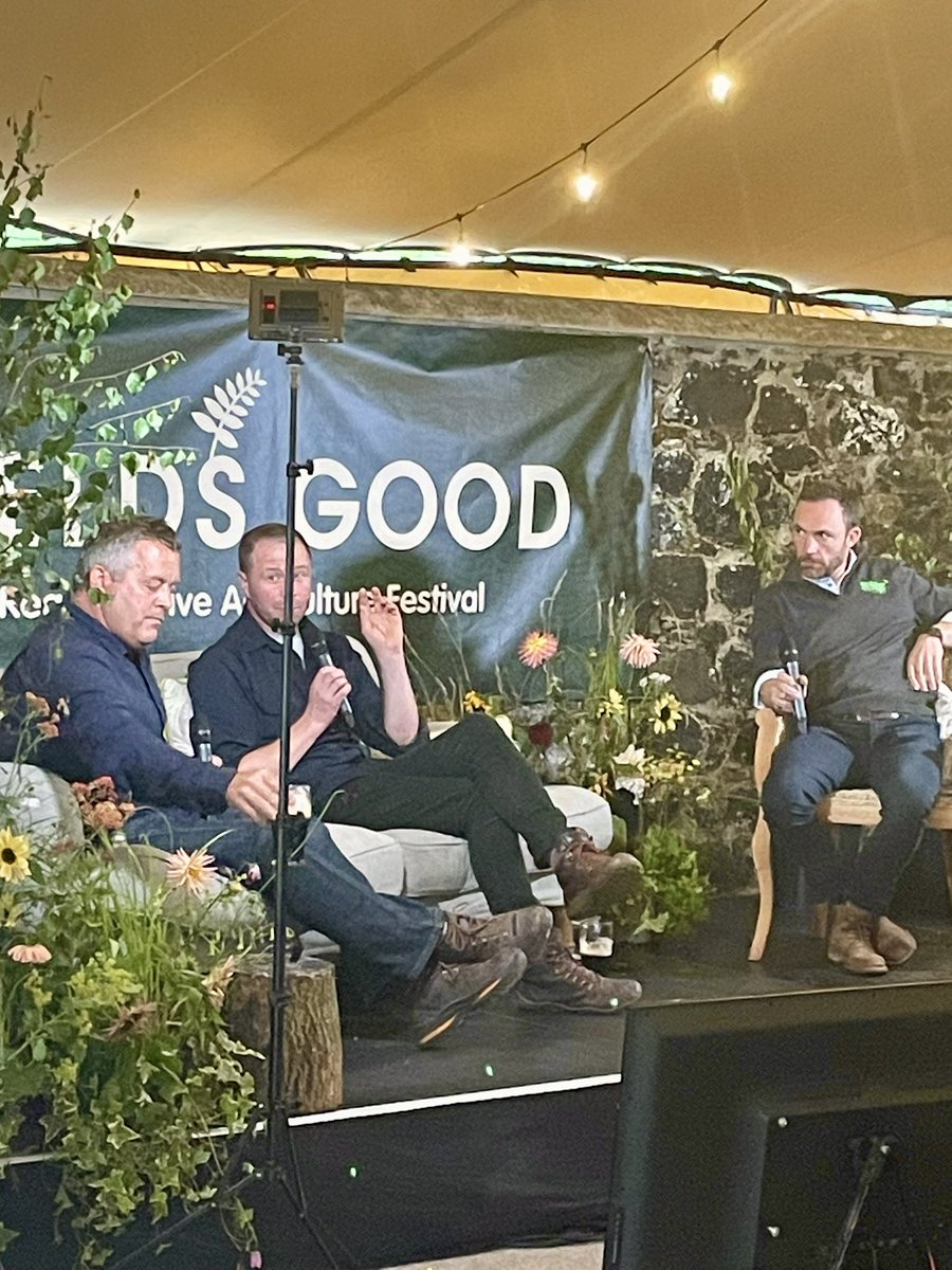 Who is <a href="/herdyshepherd1/">James Rebanks</a>’s hero? - Albert Camus
And who is <a href="/RareRuminare/">Clive Bright</a>’s - Dolly Parton. Both explain why, brilliantly. Big change requires being an outlier and boldness <a href="/FieldsGood_ni/">Fields Good</a> #farming #irishfood