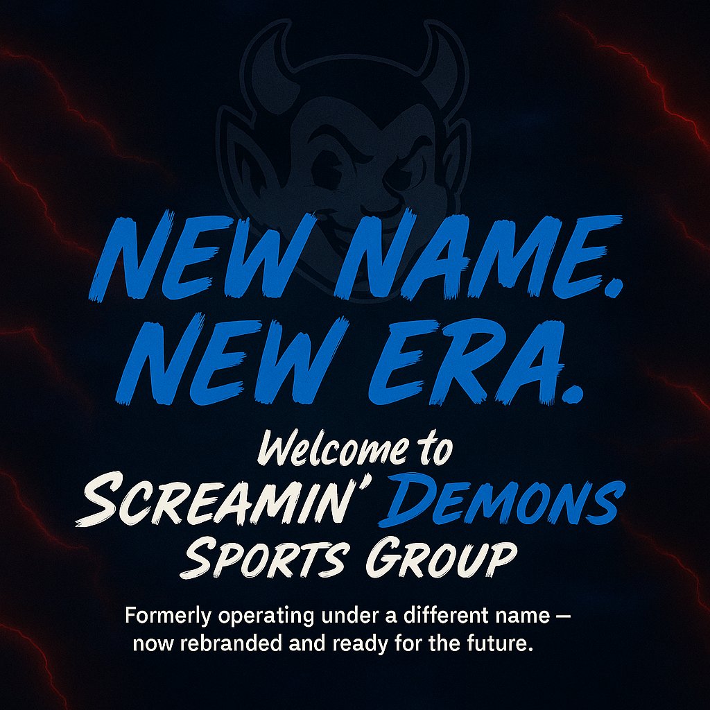 S_DemonsOG's tweet photo. Screamin’ Demons OG has officially arrived!!

This page has rebranded and now represents @DemonsSportsGrp. ⚾🥎

🚨 Tryouts coming soon
💥 Sponsors wanted — help us build the future

#ScreaminDemons #UnleashYourDemon https://t.co/fqFS8vCbxs
