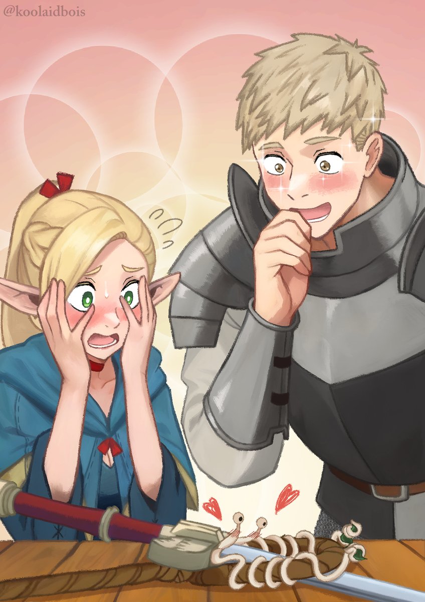 Kensuke x Ambrosia ❤

Laios and Marcille witnessed something interesting 

#DungeonMeshi #Laios #Marcille #Laicille