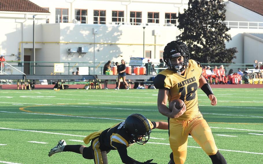 Amazing 72-0 Victory in week 1! Hudl posting soon!
Stats (In 1 half before starters sat out)
2 passing touchdowns 
1 rushing touchdown
1 strip sack that led to fumble-6 (At OLB)
<a href="/mjwatkins519/">RB/DB Michael Watkins C/O 2027</a> <a href="/LukeDHeumphreus/">Luke Heumphreus</a> <a href="/StuttgartFB/">Stuttgart Panthers Football</a> <a href="/TopPreps/">TOP PREPS - SPORTS NEWS, VIDEOS & INTERVIEWS</a> <a href="/Coast2Coasttc/">Stephon Johnson Coach J</a>