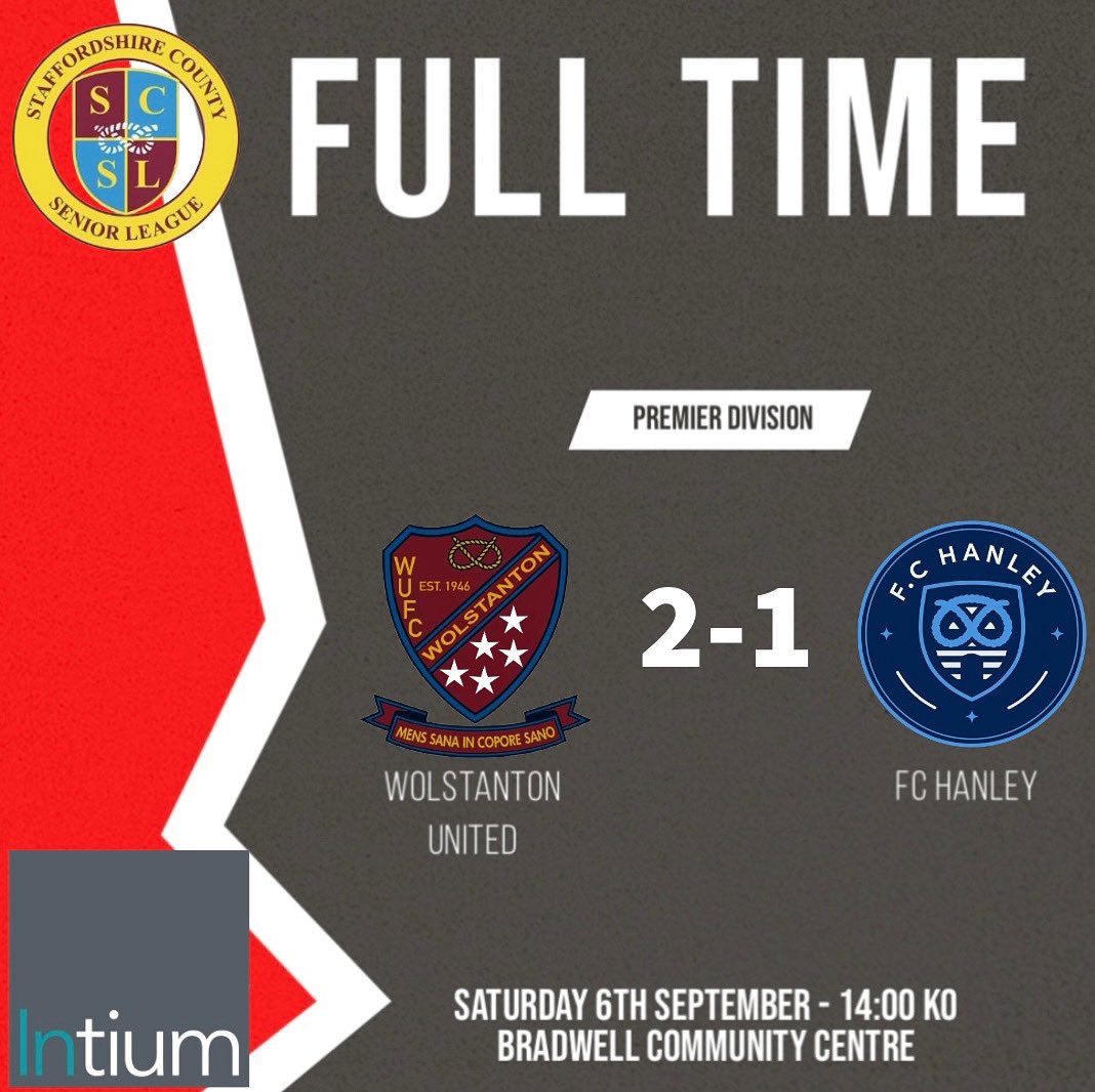 a depleted squad with a lot of injuries and three debutants in the starting line up but the lads battled their way to 3 points coming from behind to beat FC Hanley, definitely a massive win, luck finally on our side after being on the wrong end of late goals in the last 3 games