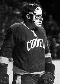 Cornell's tweet image. We mourn the loss of Ken Dryden ’69, a Cornell hockey legend and NHL icon, who passed away at 78. His 76 wins, 1967 NCAA title, and six Stanley Cups with Montreal inspired us all. Ken’s brilliance as a student-athlete and leader will always be remembered. news.cornell.edu/stories/2025/0…
