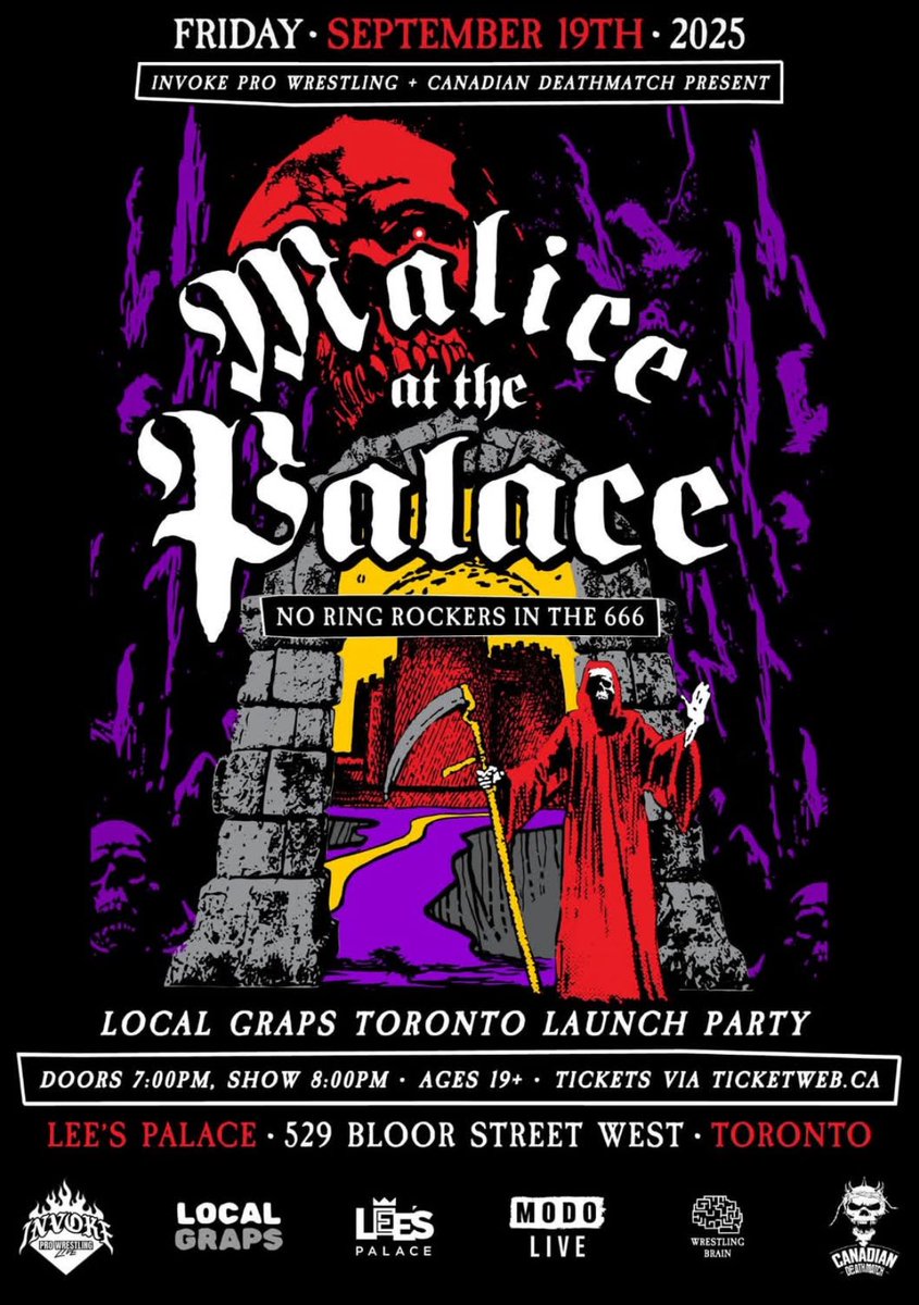 mikeindied's tweet image. The night before #AEWAllOut in Toronto!

An Invoke x Canadian Deathmatch presentation featuring:

Krule
MV Young
Wade Allan
Tyler Aero
NWA Texas Champion Izzy James
+ MORE

Performances by Zero Tolerance (thrash), Crosshair (hardcore) and RUST (hardcore)

Ticket link in replies