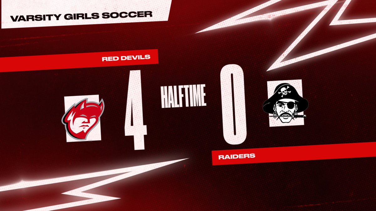 At the half, your Lady Red Devils have a 4-0 lead over Cardinal Ritter!