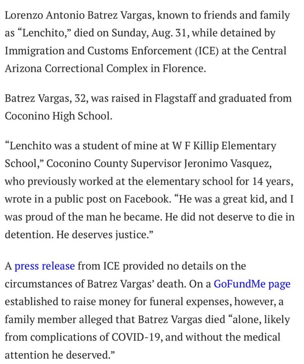 _maxgranger's tweet image. Yet another person killed by ICE. 32-year-old Lorenzo Antonio Batrez Vargas, QEPD 💔