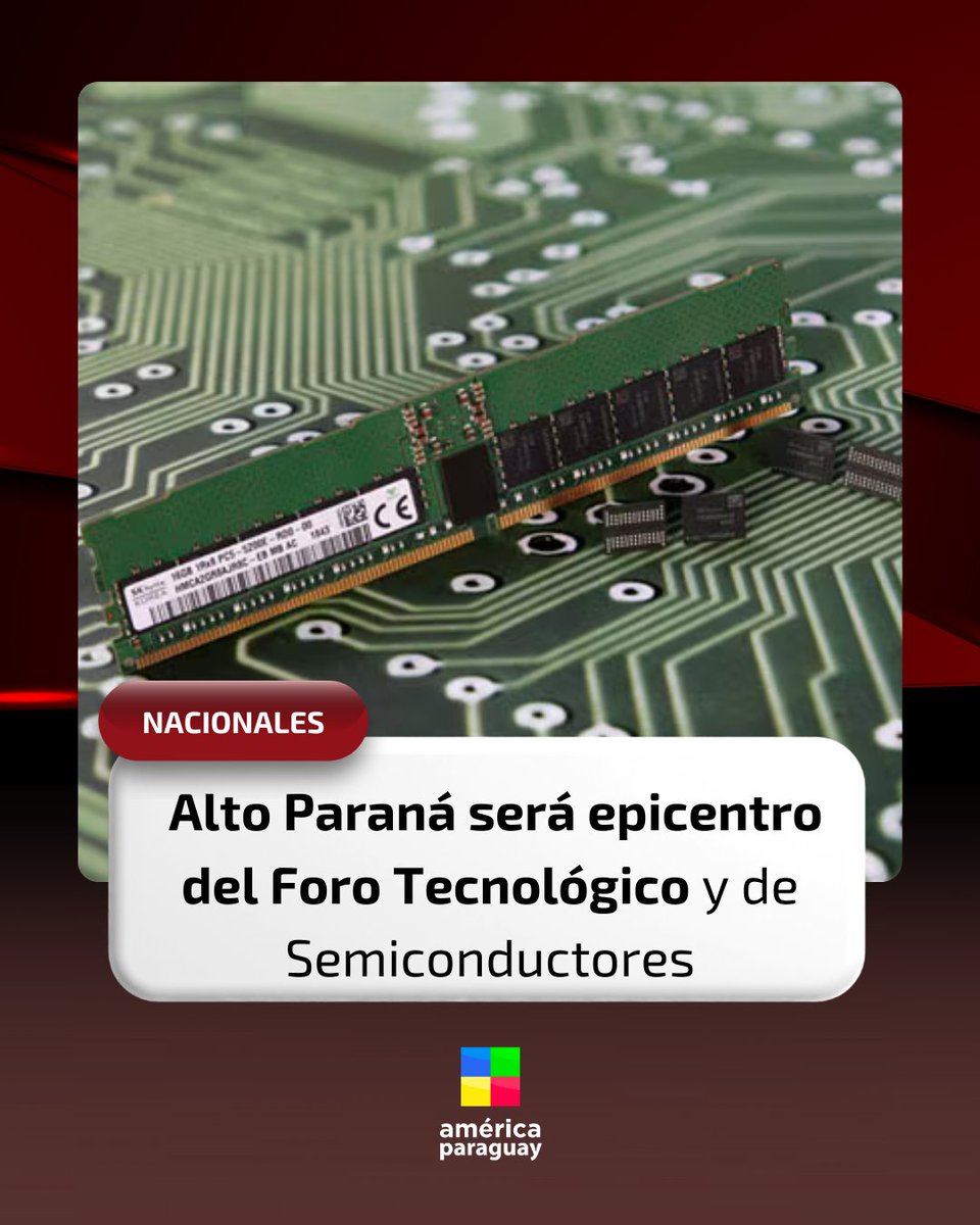 🤩 Ciudad del Este acogerá el Foro Tecnológico y de Semiconductores, organizado por la UPTP y la Embajada de Taiwán. 🇹🇼

El evento reunirá a 10 expertos internacionales de Taiwán y especialistas de Chile, Argentina y Brasil para debatir sobre innovación, políticas y el futuro de