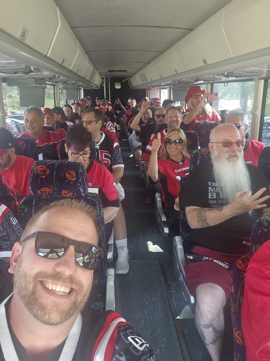 mattmcqueen's tweet image. 47 Stampeders fans on a bus up to Edmonton!!!!!! @calstampeders @ElkEdmonton @cfl #cfl #cflgameday #togetherweride