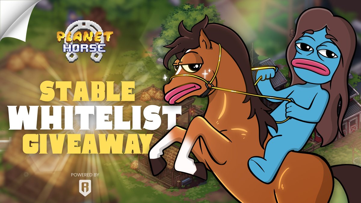 🎉 Planet Horse stable mint GTD &amp; FCFS Giveaway! 🏇
🎁 2 GTD WL &amp; 5 FCFS

✅ Follow <a href="/PlanetHorseGame/">Planet Horse</a> &amp; <a href="/thetickeriscag/">Cute Asian Girl $CAG</a>
✅ Like + RT + Comment your address (NO RNS)
✅ Tag 2 friends
✅ Join Discord: discord.gg/planethorse

📦 Total supply: 400
💰 Price: 250 $RON

🙌 Join our