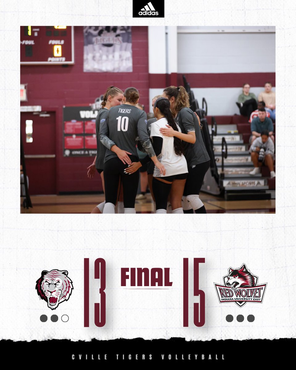FINAL | Campbellsville comes up short against the IU East Red Wolves in five sets.

#️⃣ #TigerUp