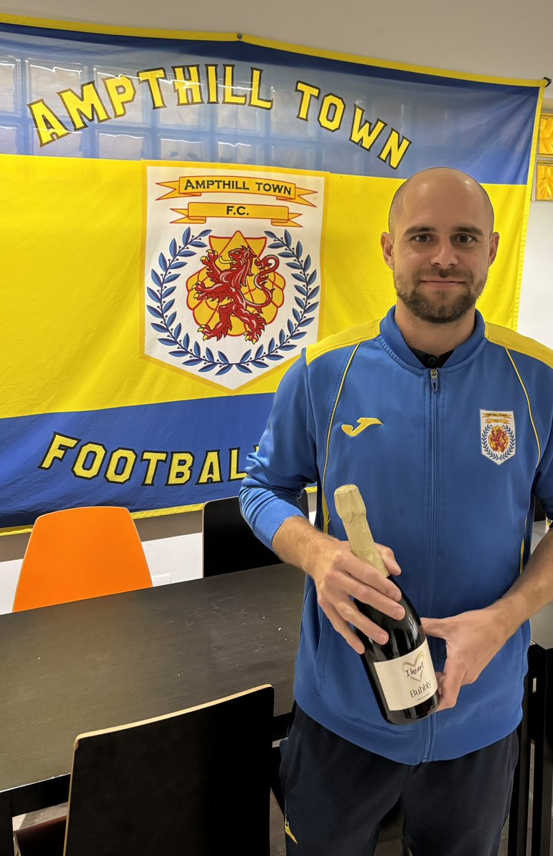 The <a href="/Anco_Ltd/">Anco Dog Treats</a>  Away Days MotM award goes to <a href="/SamHolmes31/">Sam Holmes</a>  his 2 stunning goals at Irchester today and a great performance secures the award to go with the MotM fro m Tuesday home. game as well- a double whammy for Sammy 💥COYA💛💙💛