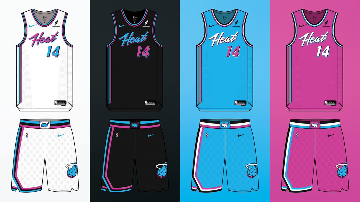 Concept: Imagining the Miami Heat’s Vice jersey series with this new Heat wordmark that was just trademarked. 

Using the front view of <a href="/ProLineMockups/">ProLine Mockups</a> 3-view mockup template for Illustrator, which you can download below ⬇️ 

prolinemockups.com/templates/p/pr…