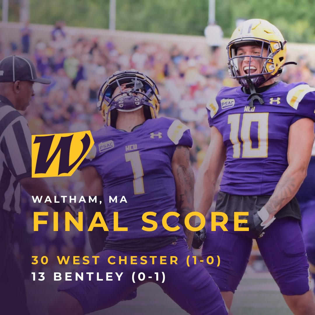 Killinger Foundation (@killinger1979) on Twitter photo West Chester makes a STATEMENT in the season opener! 🔥 Rams roll past Bentley, 30–13, to start 1–0. <a href="/WCUGoldenRamsFB/">West Chester Golden Rams Football</a> West Chester makes a STATEMENT in the season opener! 🔥 Rams roll past Bentley, 30–13, to start 1–0. <a href="/WCUGoldenRamsFB/">West Chester Golden Rams Football</a>