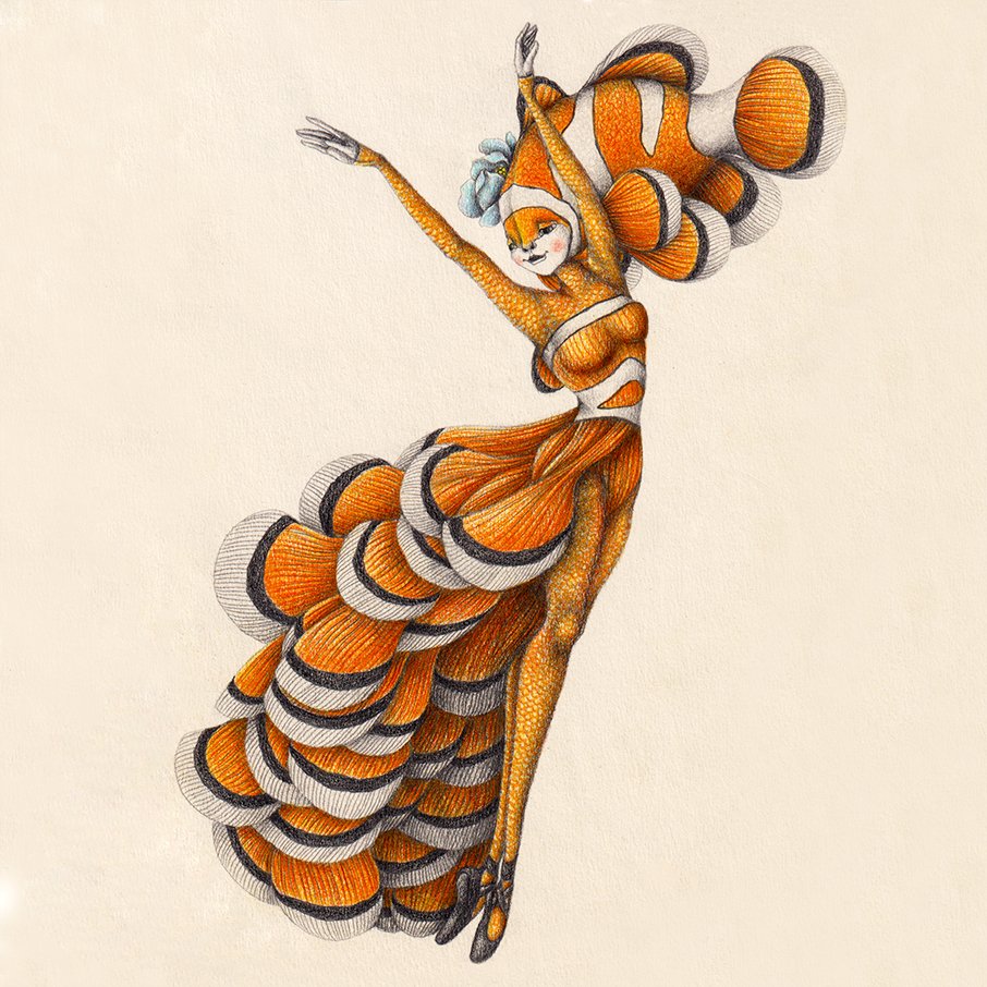 "Serenade of the Sea Princesses"

It's available Physically!
Media: Colored pencil &amp; Pencil on paperboard
Size: 16 × 21 cm

High-res digital file available for $50 USD. For personal use and self-printing only — no commercial reproduction or resale allowed.