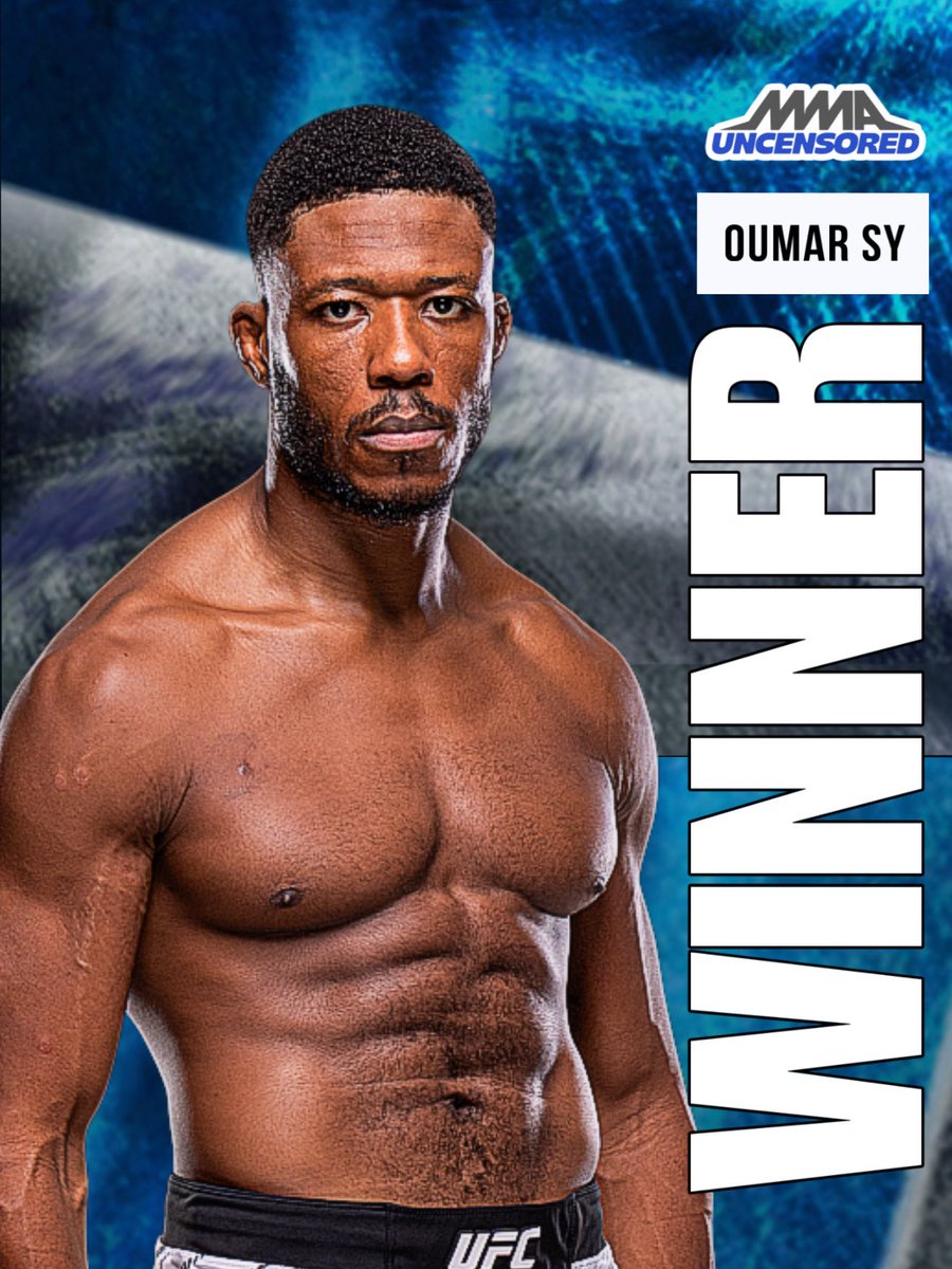 MMAUNCENSORED1's tweet image. #UFCParis Results: Oumar Sy defeated Brendson Ribiero via TKO (Punches) Rd 1 

#UFC #MMA