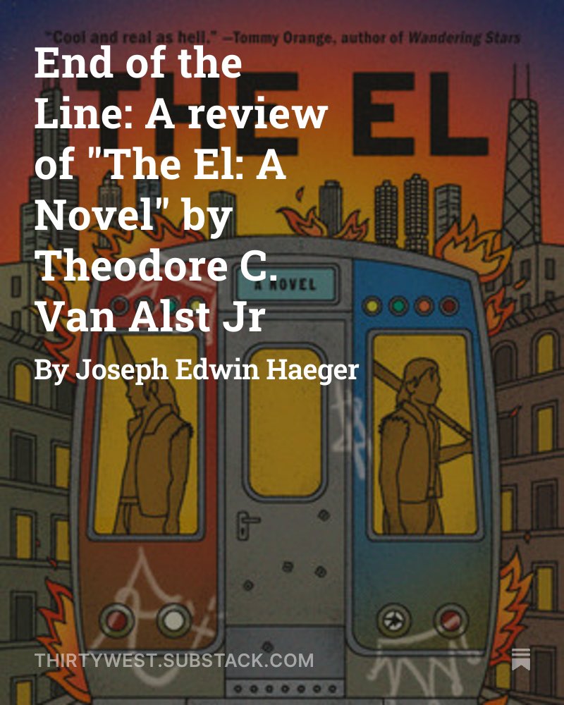 Thirty West (@thirtywestph) on Twitter photo Another prime book review by Thirty West’s <a href="/JoeTurquoise/">Joseph Edwin Haeger</a> Take a ride on THE EL: A NOVEL by Theodore C. Van Alst Jr. is out now through your favorite bookseller. Another prime book review by Thirty West’s <a href="/JoeTurquoise/">Joseph Edwin Haeger</a> Take a ride on THE EL: A NOVEL by Theodore C. Van Alst Jr. is out now through your favorite bookseller.