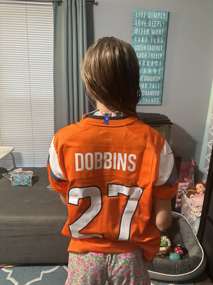ReneeLukeski's tweet photo. They’ve been waiting for these to be in stock and now they’re officially ready for @Jkdobbins22 season! We can’t wait to see you on the field, JK! 🧡💜 https://t.co/OlzkL8ORSd