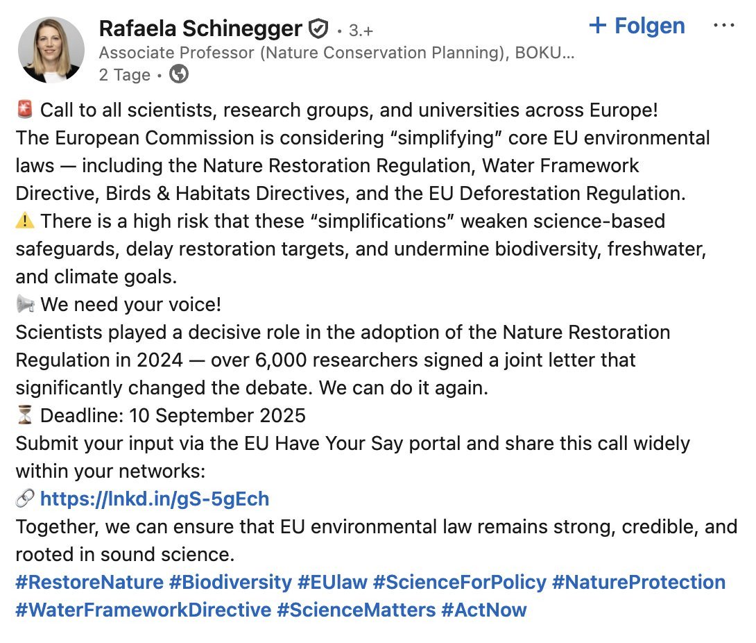Klimakatastroph's tweet photo. Unglaublich was für einen Backlash wir gerade erleben. Neben dem #Klimaziel2040, soll nun offenbar auch das #RestoreNatureLaw verwässert werden. (via @RSchinegger) https://t.co/7OorkY5zQ9