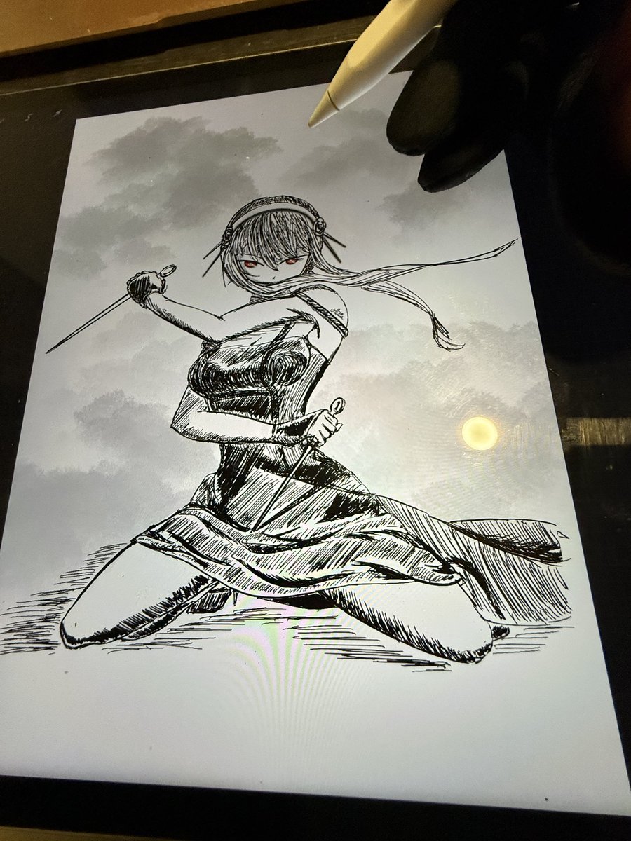 Femme fatale vibes ✨

Goodnight from one of my favorite freehand drawing 🖤

See you in dreams.