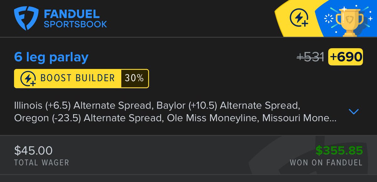 Proper_Picks's tweet image. Cashed this banger that went out to our FREE Winible members over on @thewinn1ngedge !
Awesome CFB day today. Along with another 2 parlays and 2 straights so far for our VIPs. 

We have free and paid subscriptions available from 5 cappers!

#CFB #Winner #FreeMoney