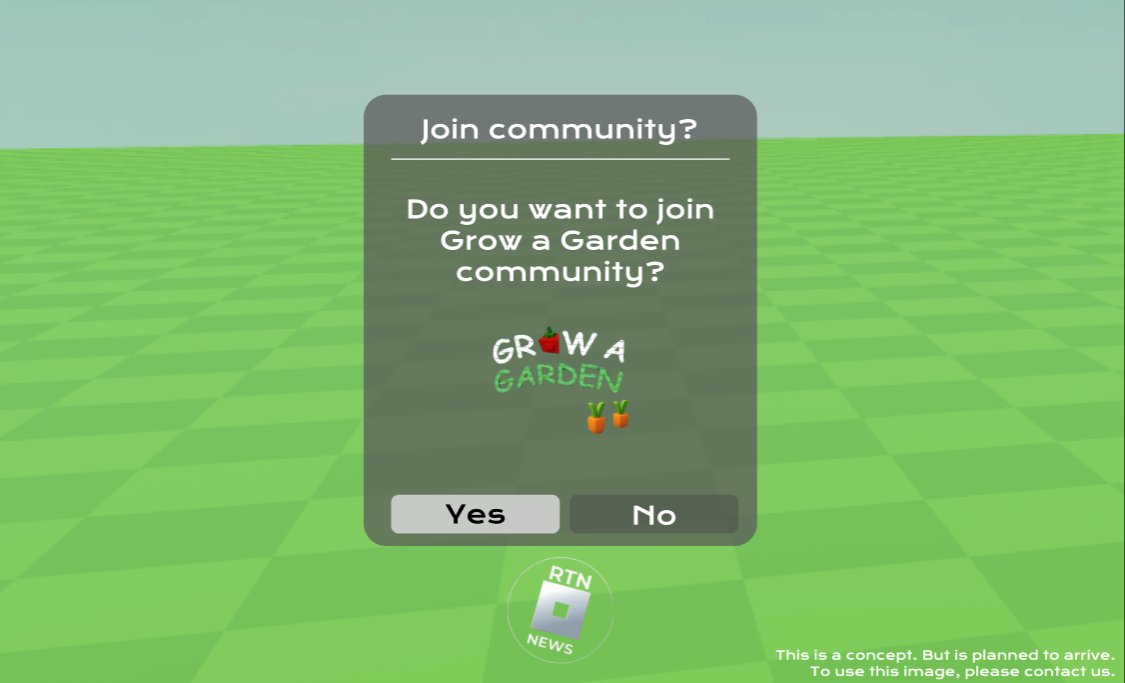 Roblox_RTN's tweet image. Roblox is planning on adding a new API where developers can make “Join communities” popups.