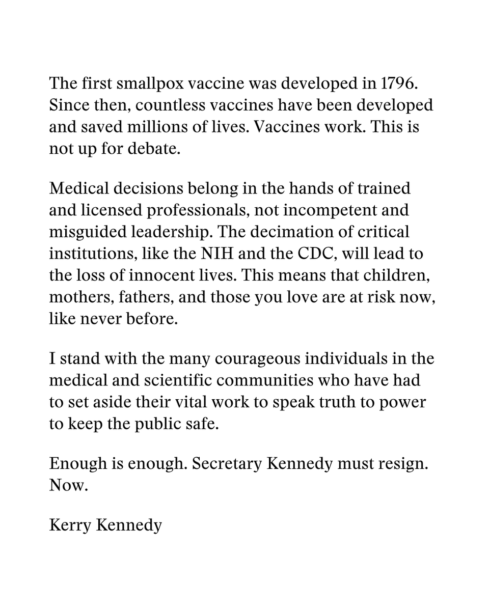 Melinda15858273's tweet photo. Your priorities are screwed up....Your ego is offensive.  You are a cold individual who doesn't give a damn about humanity.  Hell you're a #Nazified Eugenicist . You're all in on Americans dying without vaccines after all "they're too weak." Your father & uncles are rolling in their graves. You must quit or be removed immediately.  @potus do something!