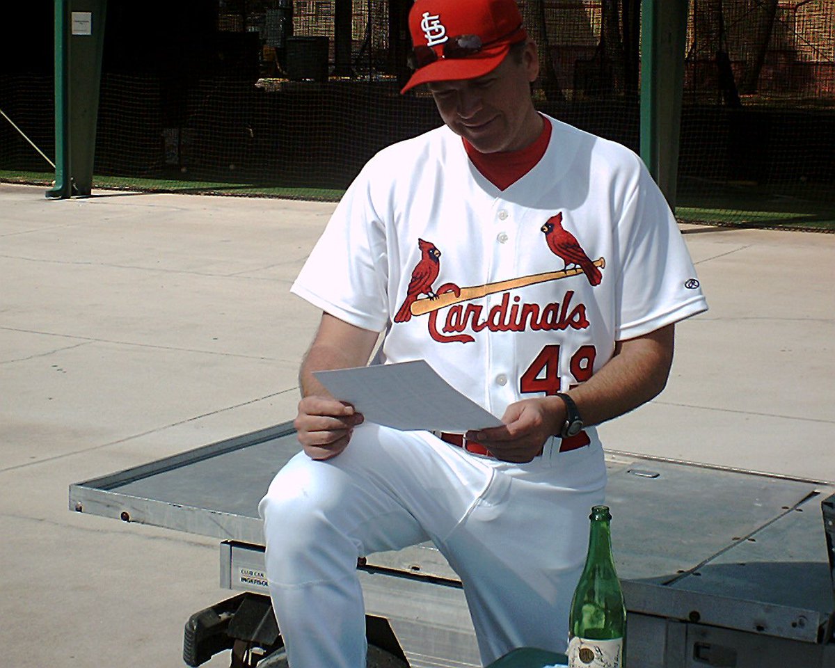 Mike Cieslinski (@mikecieslinski) on Twitter photo <a href="/dgoold/">Derrick Goold</a> 1985 Cardinals signed champagne bottle from NL East clinching celebration inside locker room. Willie McGee searched his locker for a sharpie and the MVP was the first of almost all the Cardinals to sign it! <a href="/RickyH49/">Rick Horton</a> was amazed seeing it 👀 <a href="/dgoold/">Derrick Goold</a> 1985 Cardinals signed champagne bottle from NL East clinching celebration inside locker room. Willie McGee searched his locker for a sharpie and the MVP was the first of almost all the Cardinals to sign it! <a href="/RickyH49/">Rick Horton</a> was amazed seeing it 👀