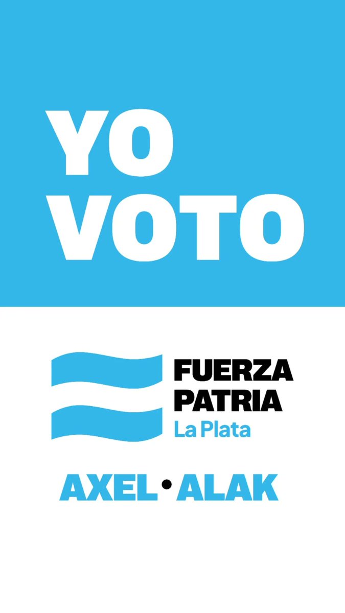 Mañana es el día!!!!!
#°YoVotoFuerzaPatria
