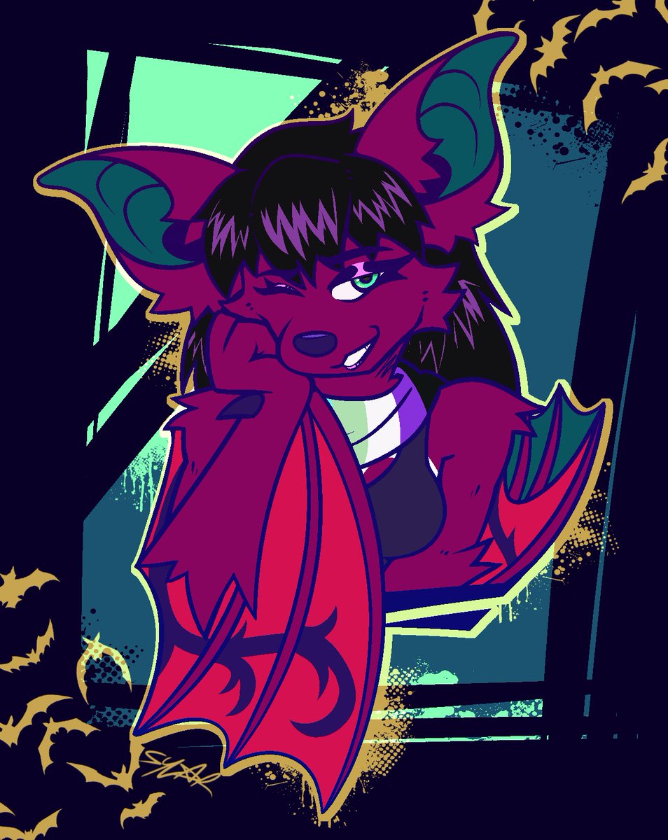 UnholyLykoi's tweet photo. sharing some recent art just so yall know what ur missing out on from bsky https://t.co/y9yH33IwbT