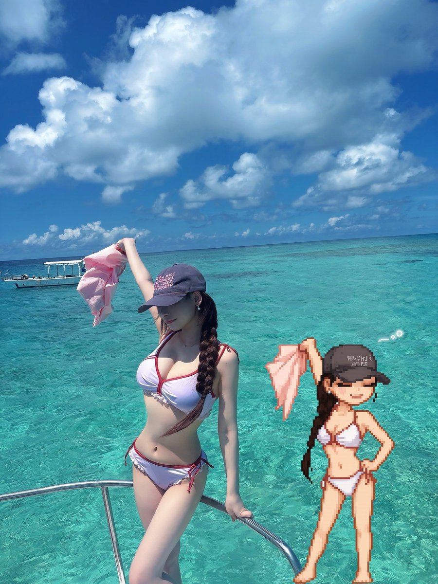 kanya__3's tweet photo. ピクセル加工✨
めっちゃ今さらやけどやってみたっ
沖縄行った時の🏖️💞
可愛すぎん？！ https://t.co/4VTXcyvRPZ