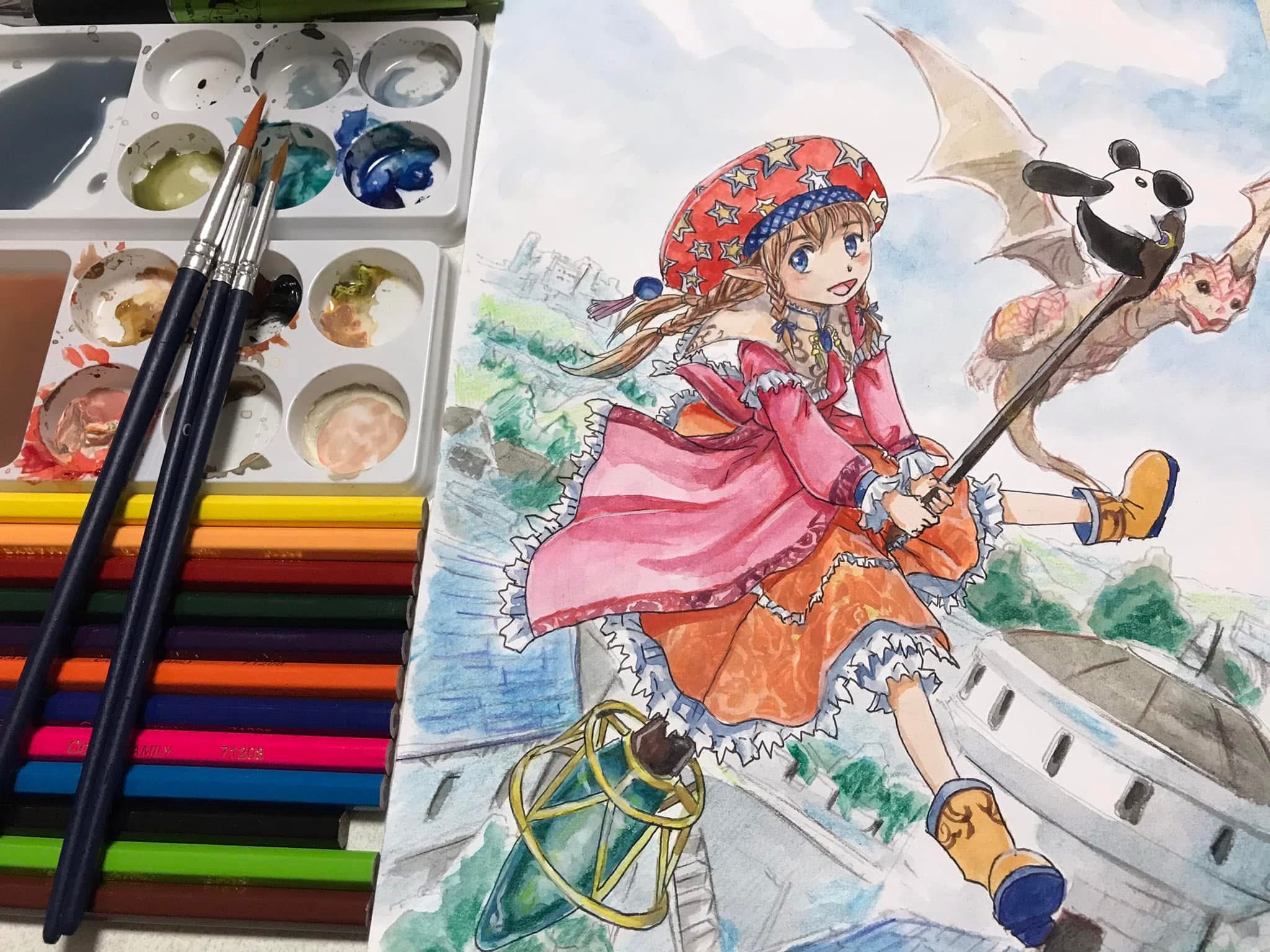 iesato イヂチアキコ 「盲目」 日本画 イヂチアキコ 🎨 Akiko