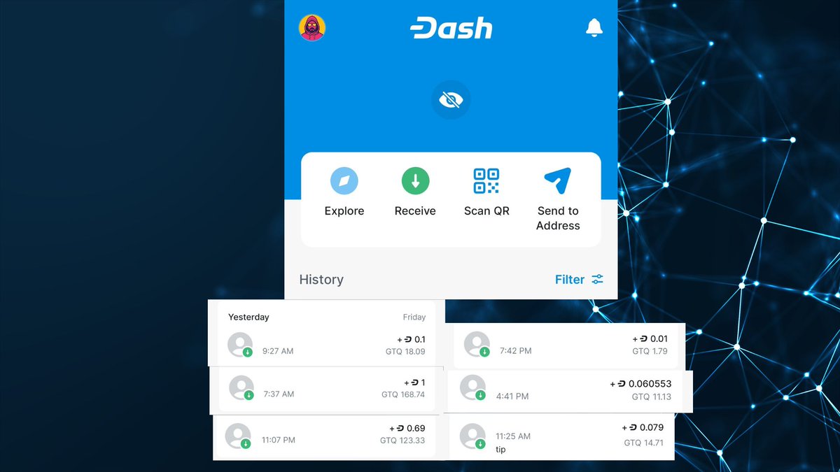web3creative_'s tweet image. Yesterday I made a video about a @Dashpay promo that&apos;s going on called Self-custody September.    The community has been sending me tips to my DashPay mobile wallet.   How amazing is that? #value4value