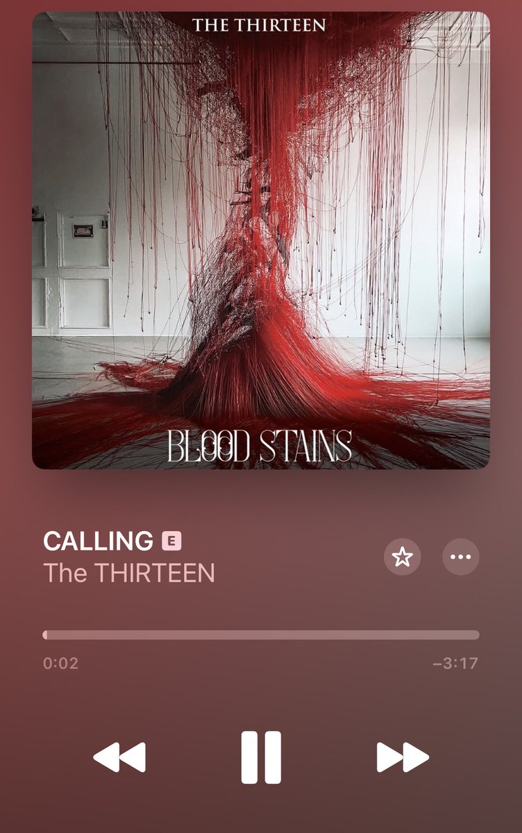 enjoyRope's tweet image. #CALLING
#BLOODSTAINS
#TheTHIRTEEN
