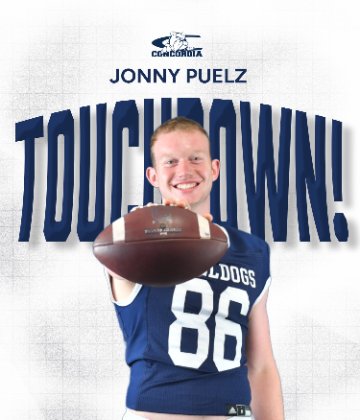 🏈 | TOUCHDOWN BULLDOGS! <a href="/CUNEFootball/">CUNE Football</a> cashes in on a Doane turnover. Gideon Stark fired a six-yard scoring strike to Jonny Puelz. It's Puelz's first career TD!

Drive: 3 plays, 22 yards.

CUNE 7, Doane 0 | 13:05, 1Q