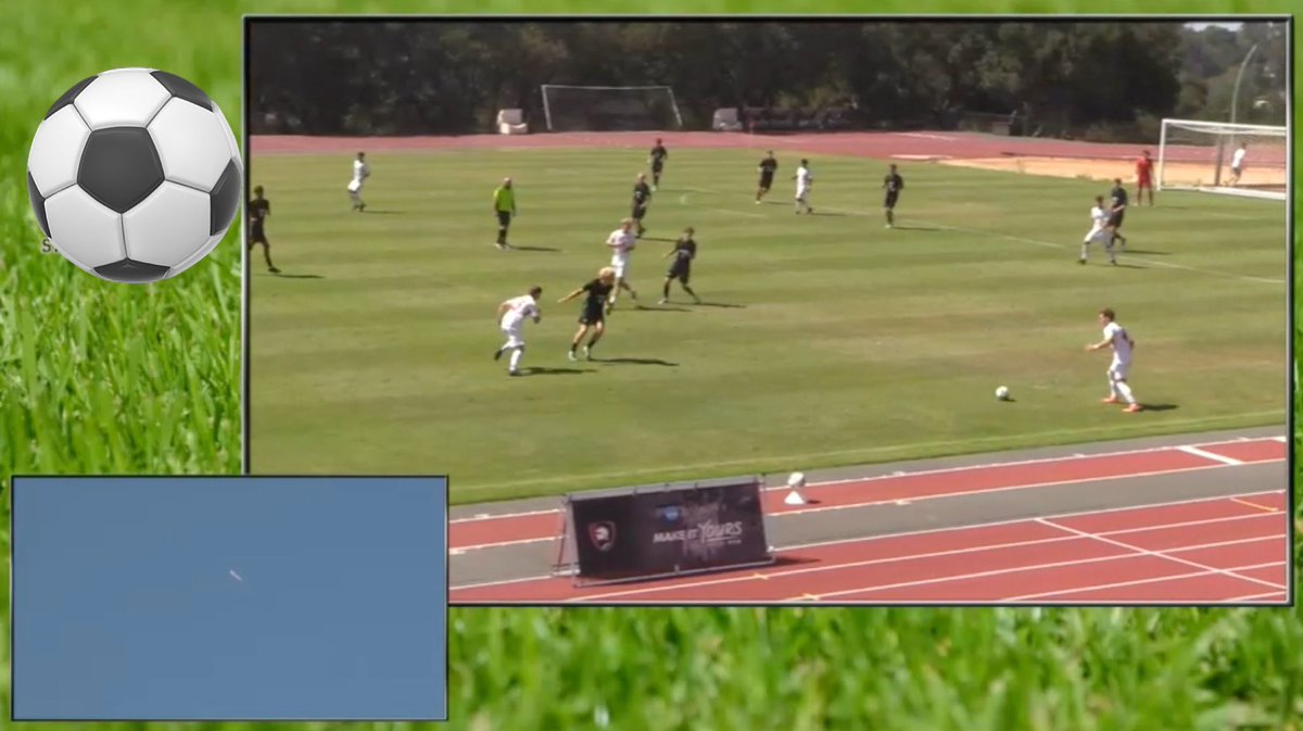 Rewatching the game I refereed earlier today. They showed the SpaceX launch that happened near by. The broadcast team was commenting on how cool it was 😂