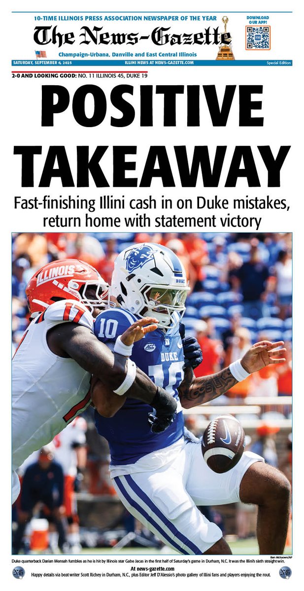 HOT OFF THE PRESS

#Illini deliver statement win