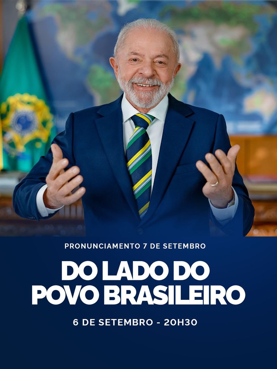 Vamos prestigiar nosso presidente hoje às 20:30 <a href="/LulaOficial/">Lula</a> <a href="/JanjaLula/">Janja Lula Silva</a>