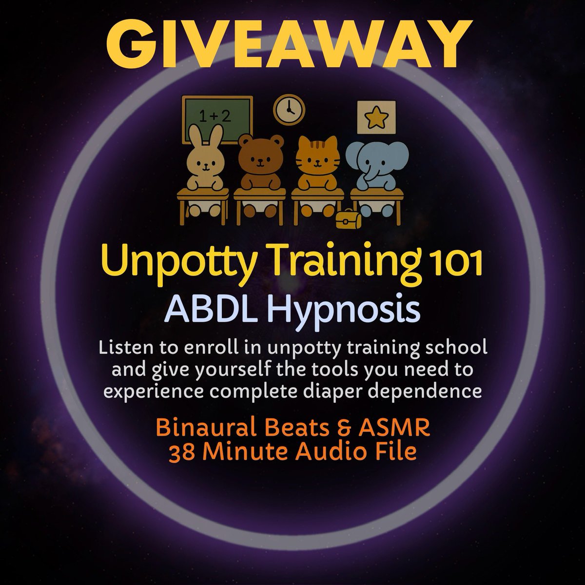 Time for a back to school hypno giveaway!! 🎉 🏫 

Reshare this post and comment with your favorite BOOK for a chance to win my Unpotty Training 101 Hypnosis Session 📖 💦 👖 

Winner announced tomorrow 🏆 good luck little ones!!!! 🐾