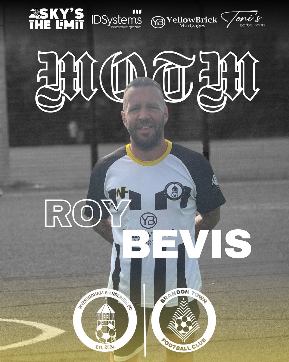 Today’s man of the match from our 4-1 opening day victory was none other than mr reliable Roy Bevis. 💪 netted 2 &amp; caused problems all game. Superb showing 

#UTW
#Wanderers
#WeLoveFootball