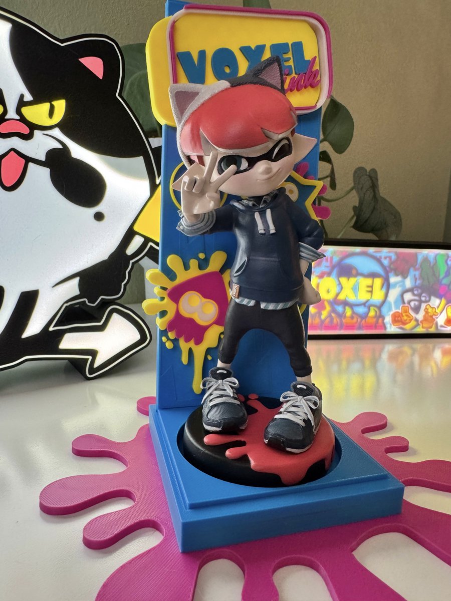 VoxelInk's tweet photo. @mazthemiata Here is an actual hand painted custom amiibo to cleanse your timeline from AI slop 😊 https://t.co/fDJv7UXP1P