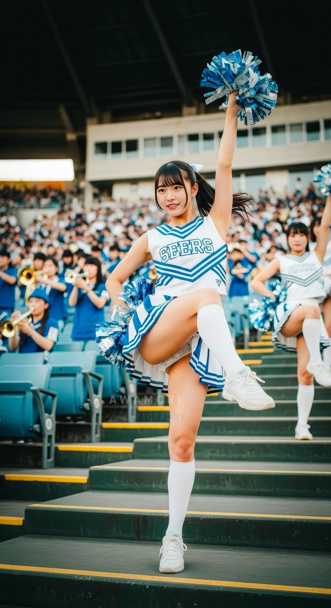 2022Awa's tweet image. 📢
#cheers_weekend
#cheerleaders #aiportrait #aiphotography #aigravure #aigirl #photoshop #lightroom #photorealism #firefly #Imagen4 #4K