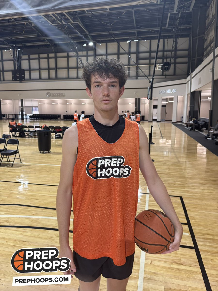 2028 6ft 7in Ebon Miller <a href="/EbonMillerstj/">Ebon Miller</a> from St. James and 2027 6ft 7in Beau Brannon <a href="/BeauBrannon99/">Beau Brannon</a> from Wren here at the <a href="/PrepHoopsSC/">Prep Hoops South Carolina</a> Expo.