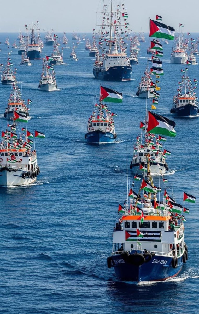 📍"Filistin'den Gazze'den bana ne!" demeyen herkese selâm olsun.

📌 Soykırımcı Siyonistleri lanetleyen herkese selâm olsun

📌 Global Sumud Filosu'na  selâm olsun.

📍Dualarımız sizlerle... 
📍Gazzedeki mazlumlarla🤲🤲

📍Rabbim  yardımcınız olsun🤲🤲

🔻🔻
#SumudForGaza