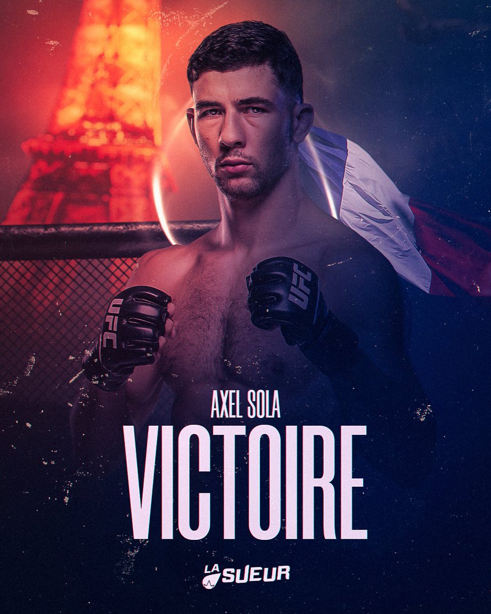 🚨 QUEL DÉBUT À L'UFC !

Axel Sola 🇫🇷 remporte sa première victoire à l'UFC par TKO au troisième round face à Rhys McKee avec une énorme performance. 🔥

#UFCParis