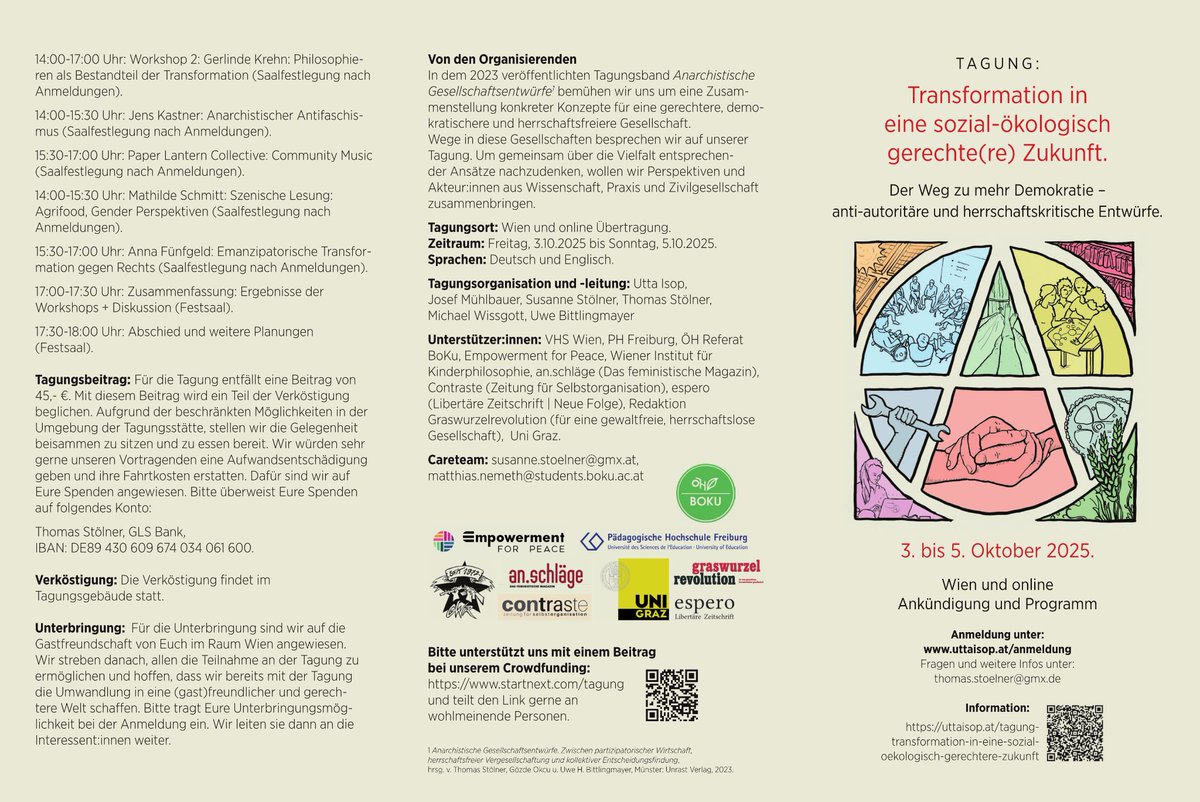 Anmeldungen gerne unter josef.muehlbauer@uni-graz.at