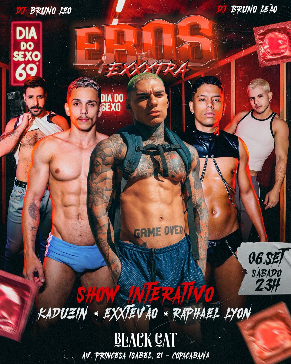 Dia mundial do sexo é hoje na Eros EXXXTRA. 🔥🐈‍⬛ <a href="/ErosFesta/">Festa Eros</a> 

sympla.com.br/event__3107212