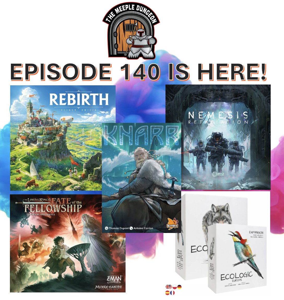 Episode 141 is here!

Featuring reviews of;

Knarr <a href="/StudioBombyx/">Bombyx</a> 
&amp; 
Rebirth #MightyBoards

We also chat about;

LOTR The Fate of the Fellowship <a href="/Zmangames_/">Z-Man Games</a> 
Nemesis: retaliation <a href="/AwakenRealms/">Awaken Realms</a> 
EcoLogic Expansions <a href="/gamefound/">Gamefound</a> 

 podbean.com/eas/pb-xtacy-1…